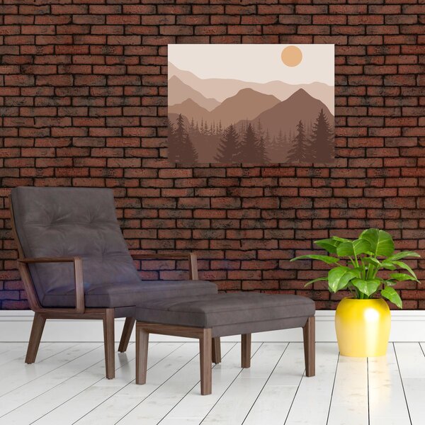 Obraz - Góry Brunatne N⁰1 (70x50 cm)