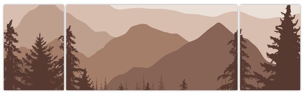 Obraz - Góry Brunatne N⁰2 (170x50 cm)