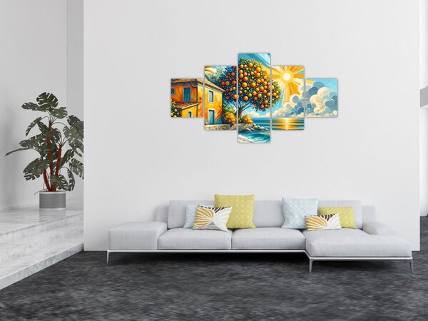 Obraz - Dom z pomarańczami I. (125x70 cm)