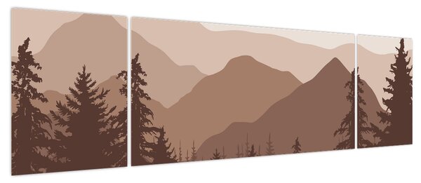 Obraz - Góry Brunatne N⁰2 (170x50 cm)