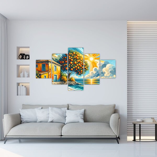 Obraz - Dom z pomarańczami I. (125x70 cm)