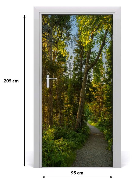 Naklejka fototapeta na drzwi Ścieżka w lesie