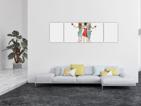 Obraz - Wiecznie młody, wiecznie pijany (170x50 cm)