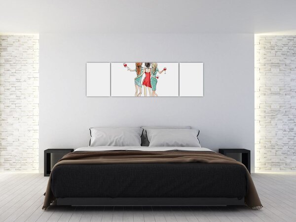 Obraz - Wiecznie młody, wiecznie pijany (170x50 cm)