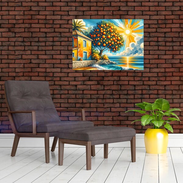 Obraz - Dom z pomarańczami I. (70x50 cm)