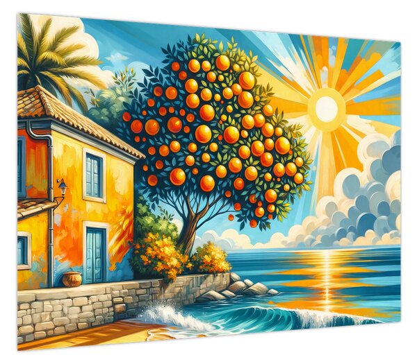 Obraz - Dom z pomarańczami I. (70x50 cm)