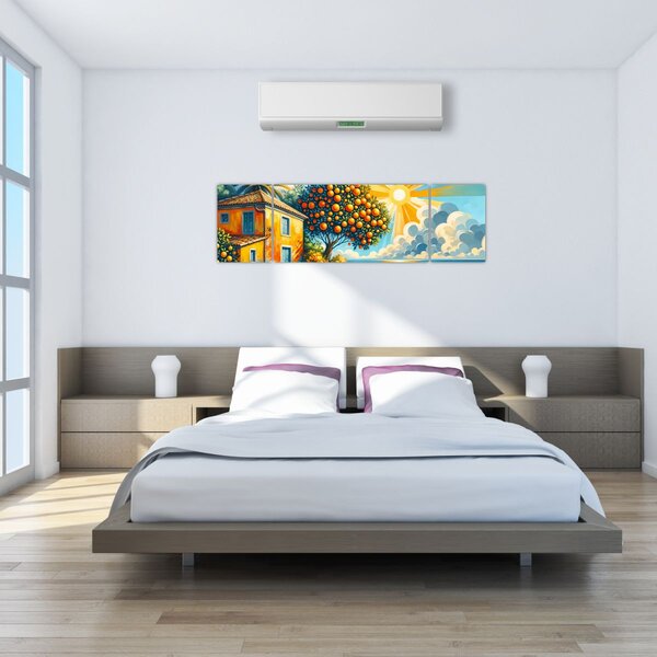 Obraz - Dom z pomarańczami I. (170x50 cm)