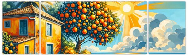 Obraz - Dom z pomarańczami I. (170x50 cm)
