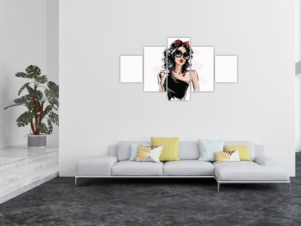 Obraz - Modna kobieta (125x70 cm)