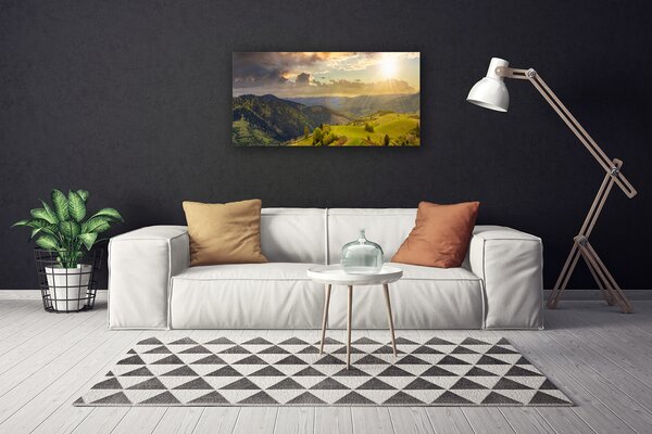 Obraz canvas Złota Godzina na Górskiej Hali