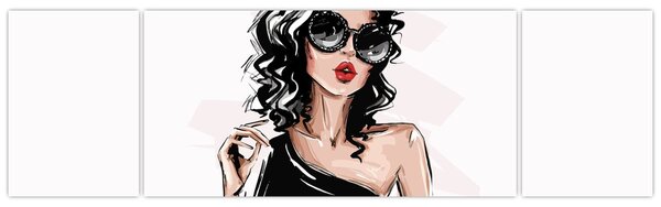 Obraz - Modna kobieta (170x50 cm)