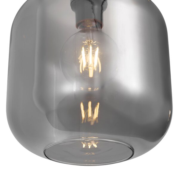 Nowoczesny system szynowy czarny z 2 lampami wiszącymi i 3 reflektorami 1-fazowy - Iconic Zuzanna Jeana Luxe