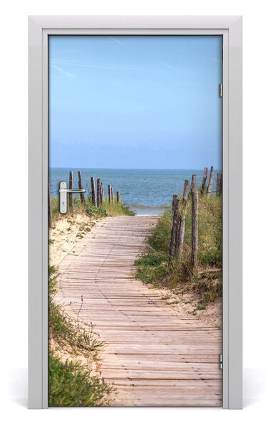 Naklejka fototapeta na drzwi Ścieżka na plażę