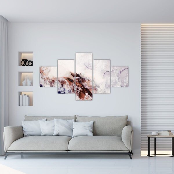 Obraz - Fioletowy marmur N⁰1 (125x70 cm)