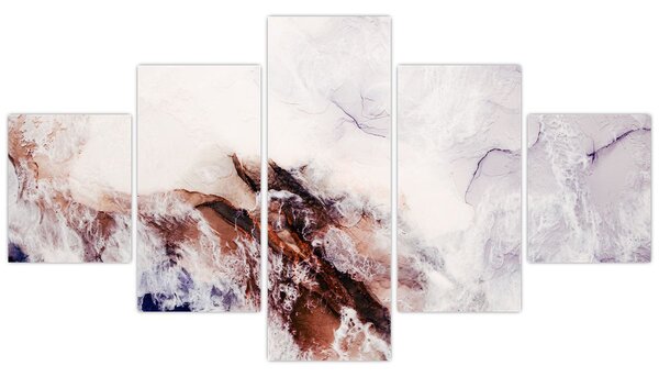 Obraz - Fioletowy marmur N⁰1 (125x70 cm)