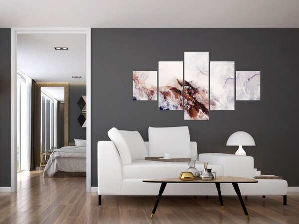 Obraz - Fioletowy marmur N⁰1 (125x70 cm)
