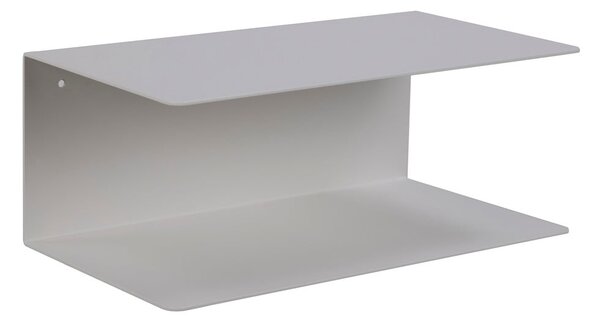 Biała podwójna metalowa półka ścienna Actona Joliet, szer. 35 cm