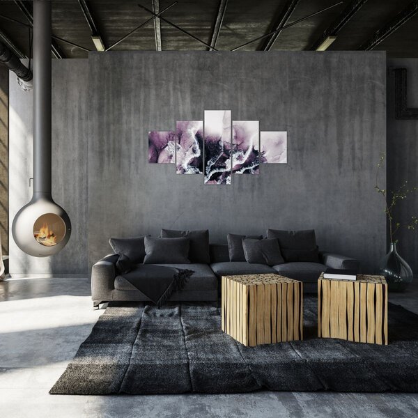 Obraz - Fioletowy marmur N⁰2 (125x70 cm)