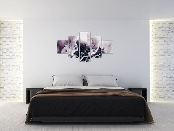 Obraz - Fioletowy marmur N⁰2 (125x70 cm)