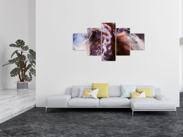 Obraz - Fioletowy marmur N⁰3 (125x70 cm)