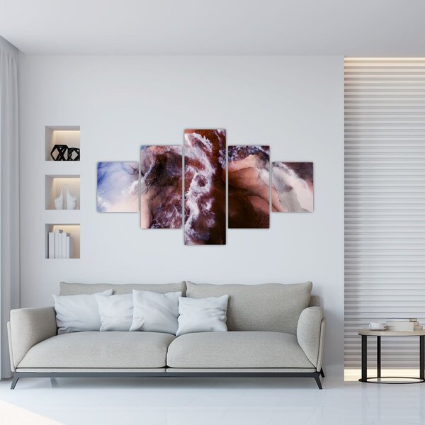 Obraz - Fioletowy marmur N⁰3 (125x70 cm)