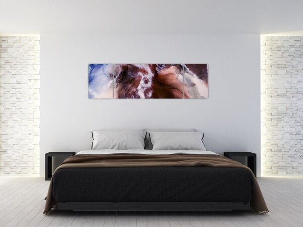 Obraz - Fioletowy marmur N⁰3 (170x50 cm)