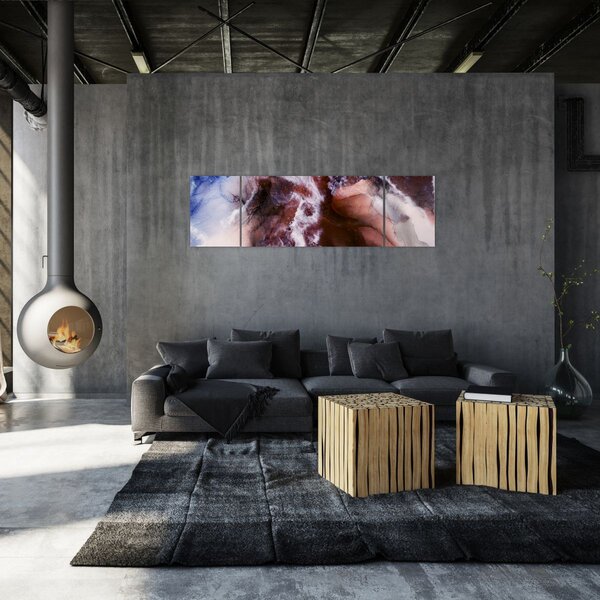 Obraz - Fioletowy marmur N⁰3 (170x50 cm)