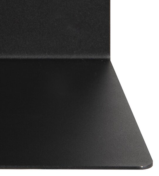 Czarna podwójna metalowa półka ścienna Actona Joliet, szer. 35 cm