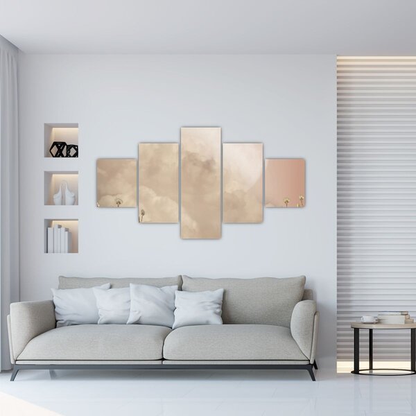 Obraz - Różowa pełnia księżyca (125x70 cm)