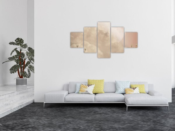 Obraz - Różowa pełnia księżyca (125x70 cm)