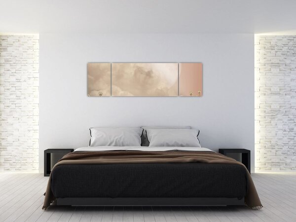 Obraz - Różowa pełnia księżyca (170x50 cm)