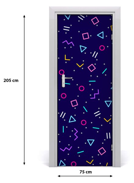 Naklejka fototapeta na drzwi Geometryczne tło
