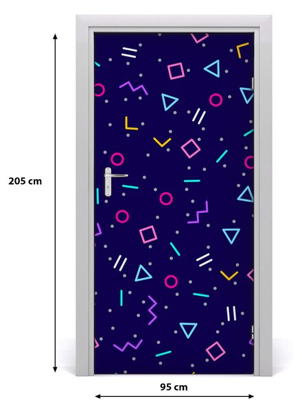 Naklejka fototapeta na drzwi Geometryczne tło
