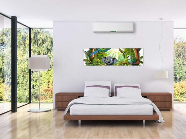 Obraz - Wesołe zwierzątka (170x50 cm)