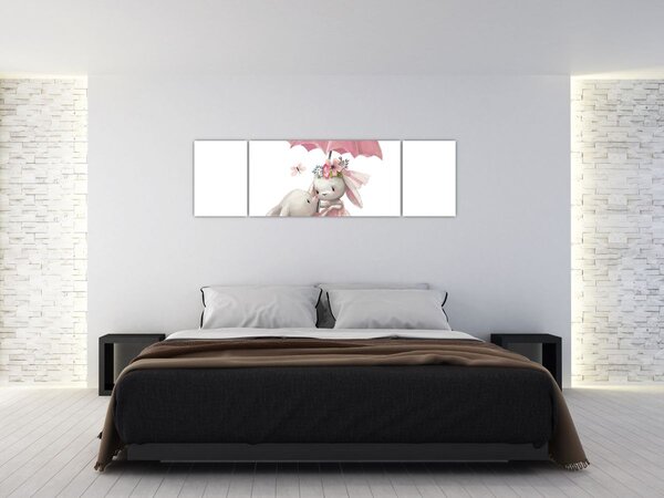 Obraz - Zwierzątko akwarelowe N⁰3 (170x50 cm)