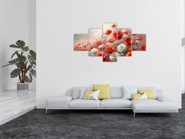 Obraz - Obraz z makami (125x70 cm)
