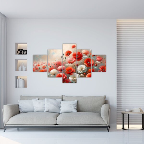 Obraz - Obraz z makami (125x70 cm)