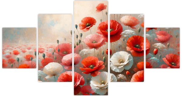 Obraz - Obraz z makami (125x70 cm)