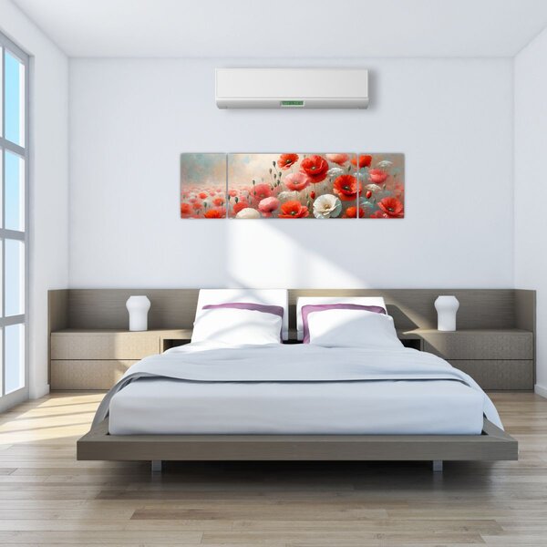Obraz - Obraz z makami (170x50 cm)