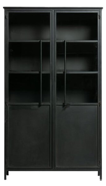 Czarna metalowa witryna 99x170x44 cm Exhibit – WOOOD