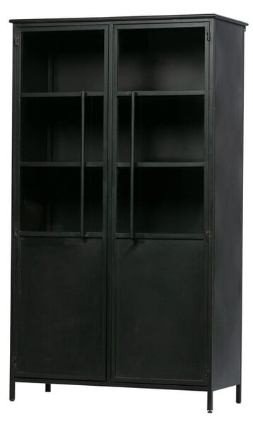 Czarna metalowa witryna 99x170x44 cm Exhibit – WOOOD