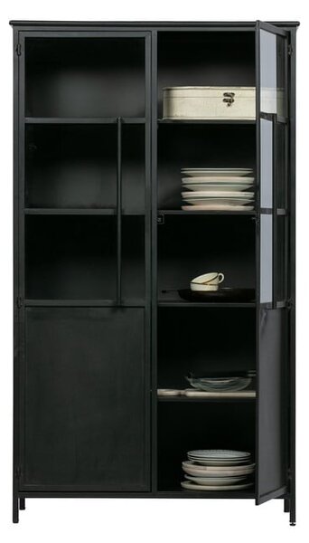 Czarna metalowa witryna 99x170x44 cm Exhibit – WOOOD