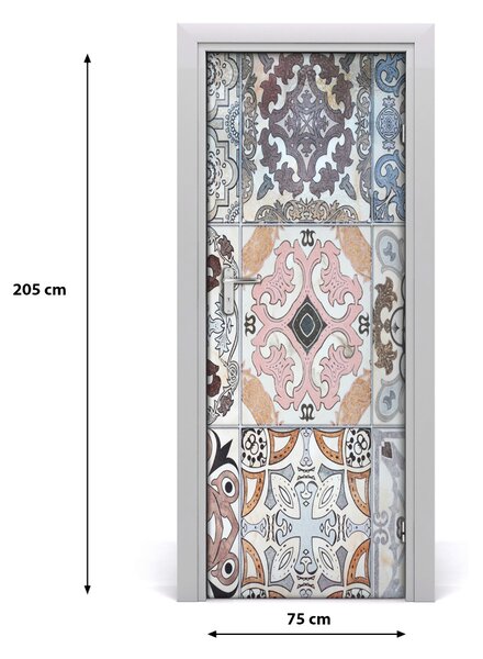 Naklejka fototapeta na drzwi Ceramiczne płytki