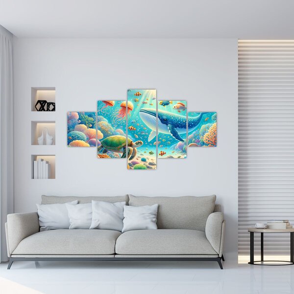 Obraz - Świat pod wodą (125x70 cm)