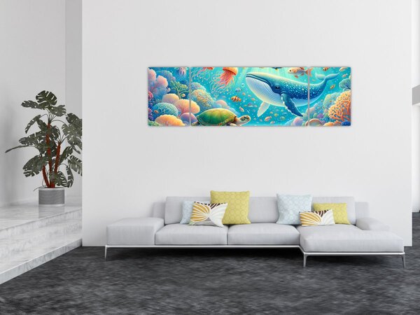 Obraz - Świat pod wodą (170x50 cm)