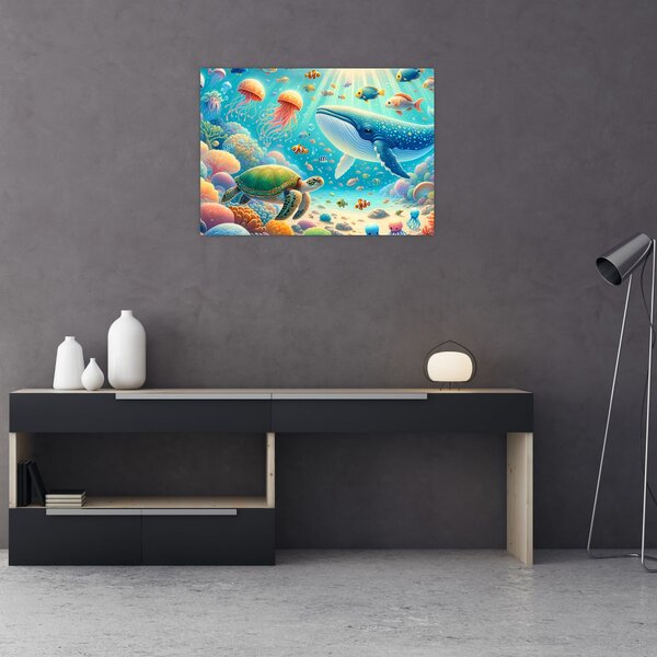 Obraz - Świat pod wodą (70x50 cm)