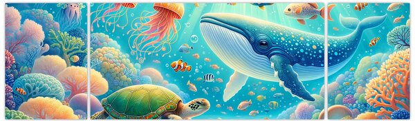 Obraz - Świat pod wodą (170x50 cm)