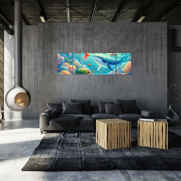 Obraz - Świat pod wodą (170x50 cm)