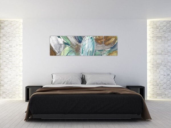 Obraz - Abstrakcyjny obraz postaci (170x50 cm)