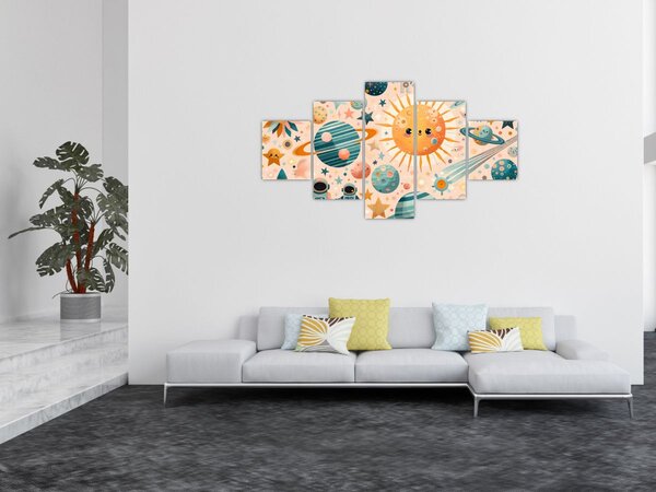 Obraz - Kawałki z kosmosu (125x70 cm)